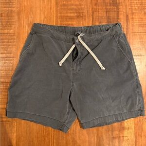 Buck Mason large 34 deck short 6” charcoal